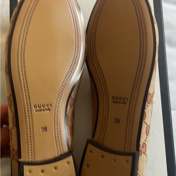 GUCCI BRAND NEW Authentic GG Canvas Loafers - Size 8 - Picture 5 of 5
